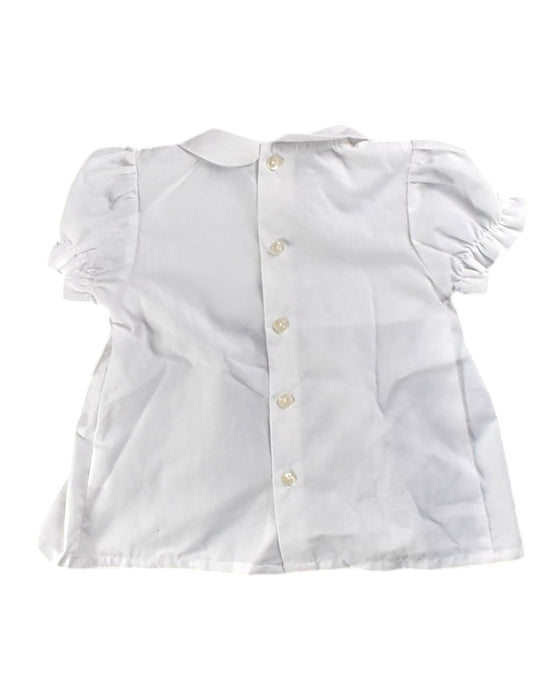 A White Short Sleeve Dresses from Sardon in size 12-18M for girl. (Back View)