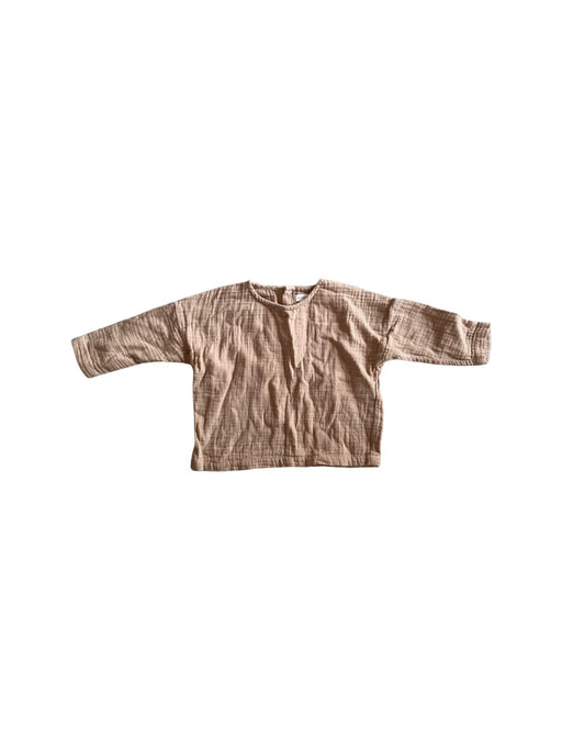 A Beige Long Sleeve Shirts from Sons & Daughters in size 12-18M for neutral. (Front View)