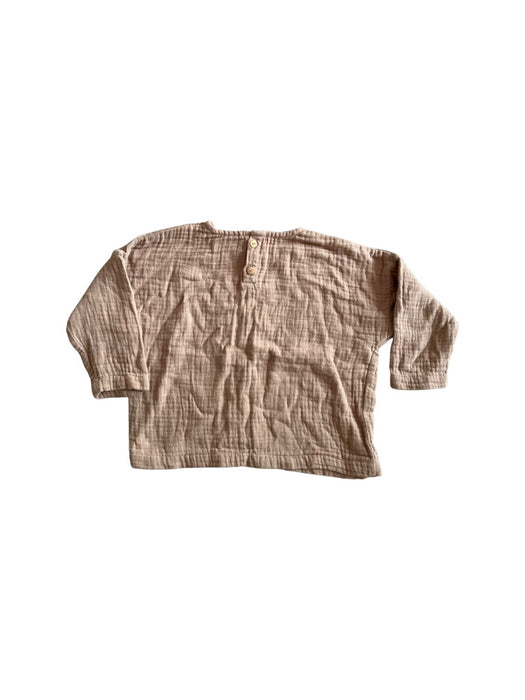 A Beige Long Sleeve Shirts from Sons & Daughters in size 12-18M for neutral. (Back View)