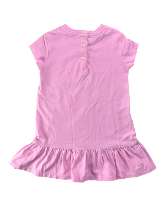 A Pink Short Sleeve Dresses from Ralph Lauren in size 12-18M for girl. (Back View)