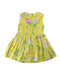 A Yellow Sleeveless Dresses from bloomB in size 3-6M for girl. (Back View)