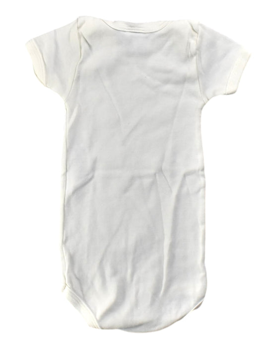 A White Short Sleeve Bodysuits from Petit Bateau in size 6-12M for boy. (Back View)