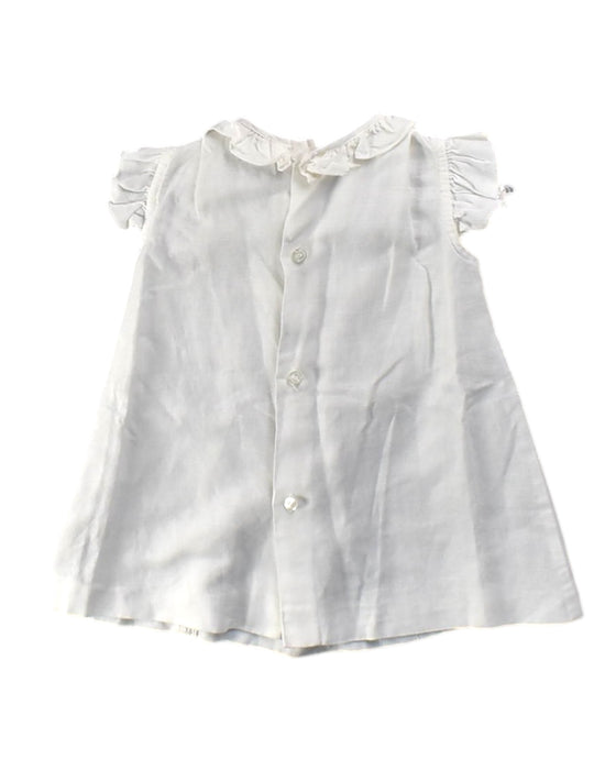 A White Short Sleeve Dresses from M&H in size 12-18M for girl. (Back View)