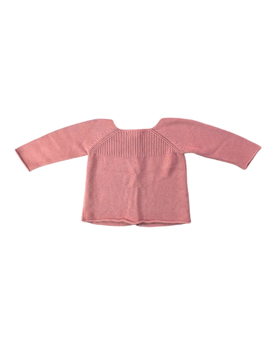 A Pink Cardigans from Lolilota in size 6-12M for girl. (Back View)