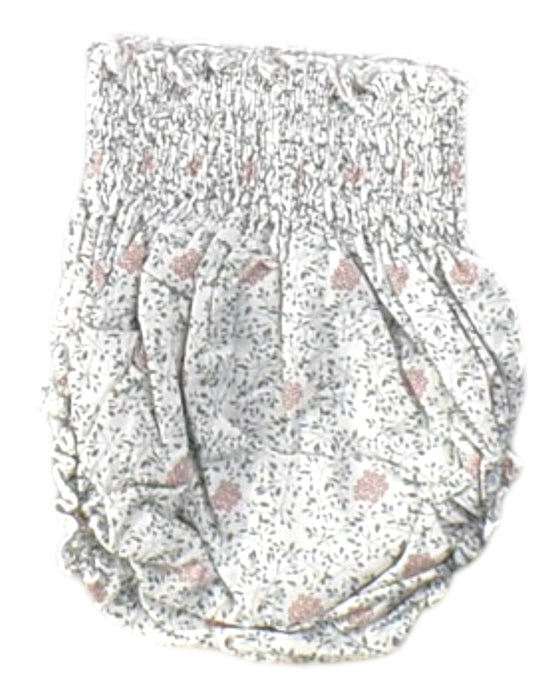 A White Bloomers from Lolilota in size 12-18M for girl. (Back View)