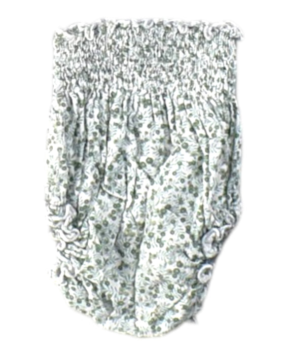 A White Bloomers from Lolilota in size 12-18M for girl. (Back View)