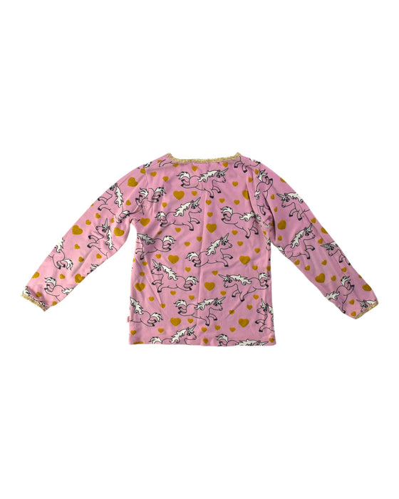 A Pink Long Sleeve Tops from Smafolk in size 5T for girl. (Back View)