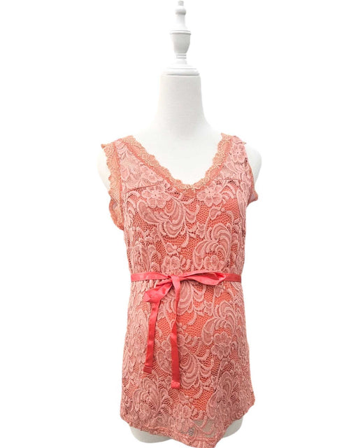 A Orange Sleeveless Dresses from Mamalicious in size M for maternity. (Front View)