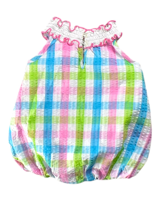 A Multicolour Sleeveless Rompers from Rare Editions in size 6-12M for girl. (Back View)