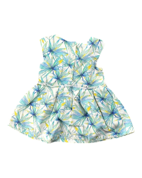 A White Sleeveless Dresses from Gingersnaps in size 6-12M for girl. (Back View)