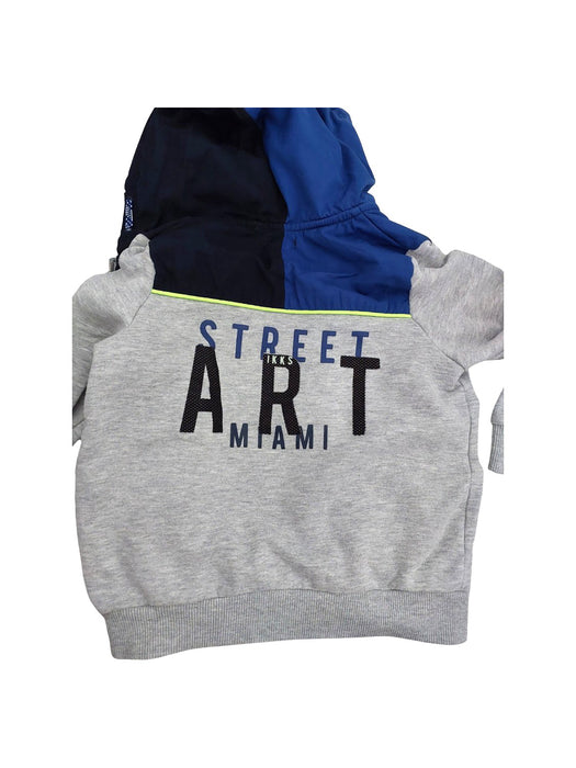 A Grey Zippered Sweatshirts from IKKS in size 3T for boy. (Back View)