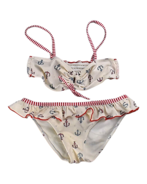A White Swim Sets from Sunuva in size 6T for girl. (Front View)