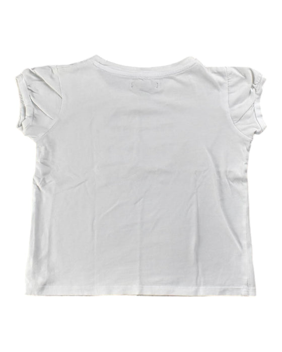 A White Short Sleeve Tops from Velveteen in size 4T for girl. (Back View)