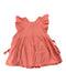 A Orange Sleeveless Tops from Monoprix in size 4T for girl. (Front View)