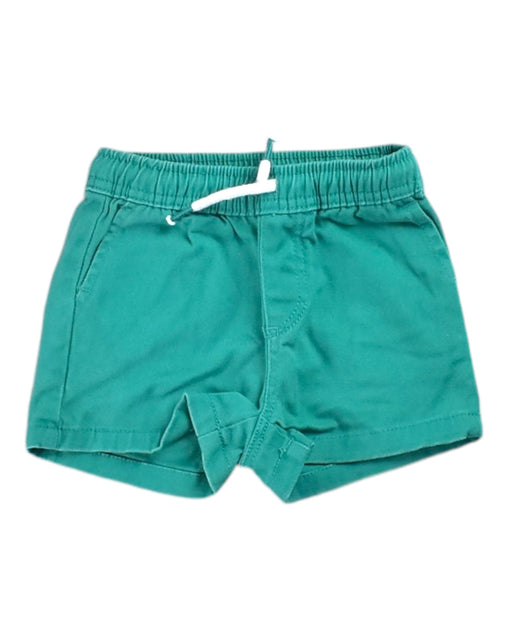 A Green Shorts from Seed in size 6-12M for girl. (Front View)