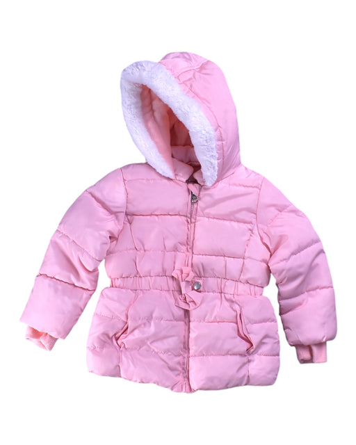 A Pink Puffer/Quilted Jackets from Jessica Simpson in size 18-24M for girl. (Front View)