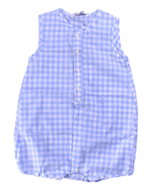 A Purple Sleeveless Rompers from Mayoral in size 6-12M for girl. (Front View)
