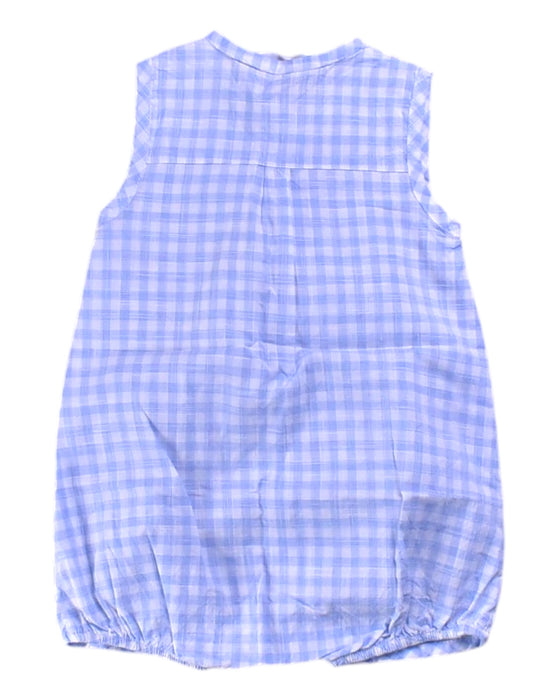 A Purple Sleeveless Rompers from Mayoral in size 6-12M for girl. (Back View)