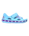 A Blue Sandals from Crocs in size 18-24M for girl. (Front View)