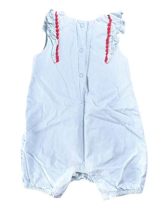 A Blue Sleeveless Rompers from Mothercare in size 3-6M for girl. (Back View)