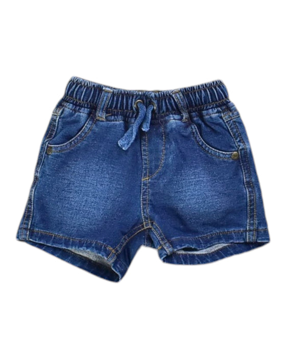 A Blue Shorts from Mothercare in size 0-3M for boy. (Front View)