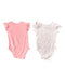 A Pink Short Sleeve Bodysuits from Mothercare in size 3-6M for girl. (Back View)