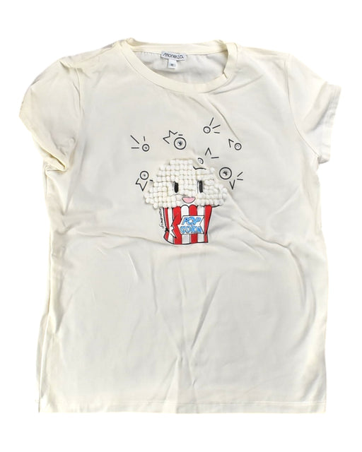 A White Short Sleeve T Shirts from Simonetta in size 12Y for girl. (Front View)