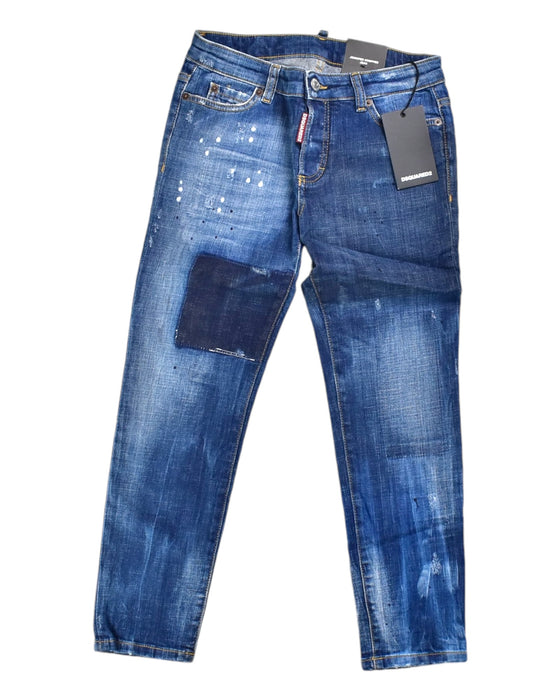 A Blue Jeans from DSquared2 in size 12Y for girl. (Front View)