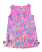 A Pink Sleeveless Dresses from Lilly Pulitzer in size XS for girl. (Back View)