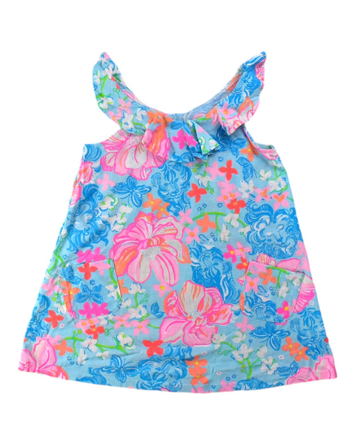 A Blue Sleeveless Dresses from Lilly Pulitzer in size XS for girl. (Front View)