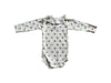 A White Long Sleeve Bodysuits from Petit Bateau in size 3-6M for neutral. (Front View)