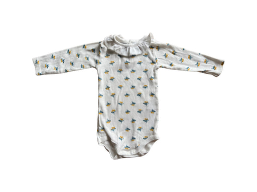 A White Long Sleeve Bodysuits from Petit Bateau in size 3-6M for neutral. (Front View)
