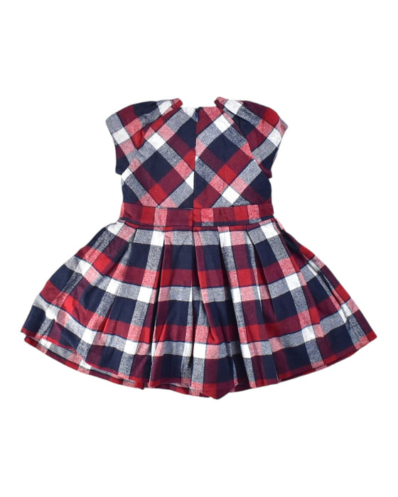 A Red Short Sleeve Dresses from Mayoral in size 3T for girl. (Back View)