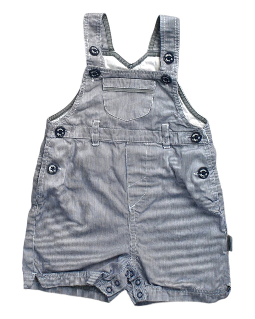 A Blue Overall Shorts from Chateau de Sable in size 6-12M for boy. (Front View)