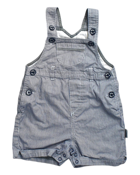 A Blue Overall Shorts from Chateau de Sable in size 6-12M for boy. (Front View)