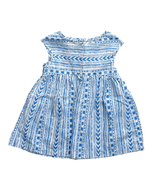 A Blue Sleeveless Dresses from Gingersnaps in size 3-6M for girl. (Front View)