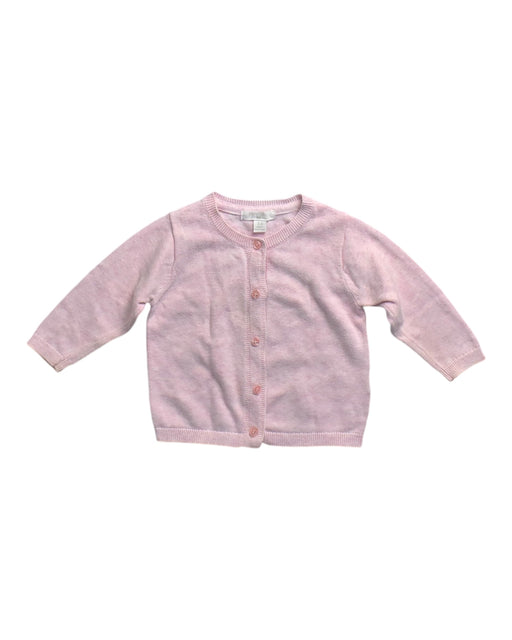 A Pink Cardigans from Purebaby in size 3-6M for girl. (Front View)
