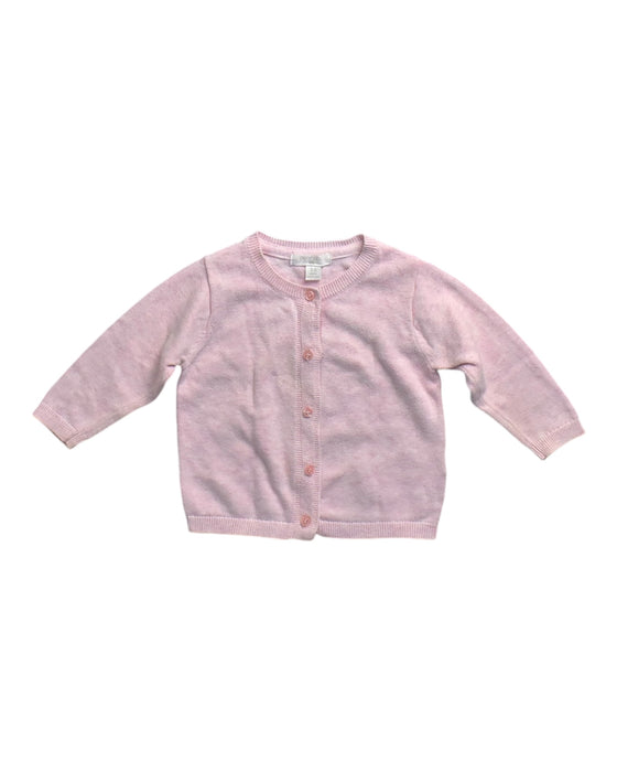 A Pink Cardigans from Purebaby in size 3-6M for girl. (Front View)
