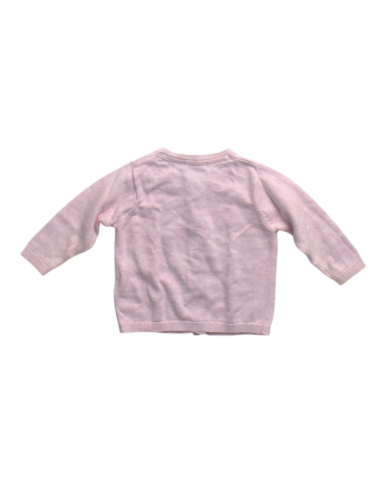 A Pink Cardigans from Purebaby in size 3-6M for girl. (Back View)