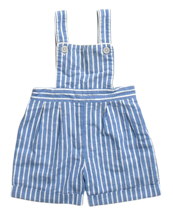 A Blue Overall Shorts from Rachel Riley in size 3-6M for boy. (Front View)