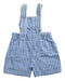 A Blue Overall Shorts from Rachel Riley in size 3-6M for boy. (Back View)