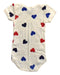 A Beige Short Sleeve Bodysuits from Petit Bateau in size 6-12M for girl. (Back View)