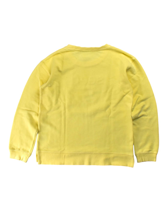 A Yellow Crewneck Sweatshirts from Seed in size 10Y for girl. (Back View)