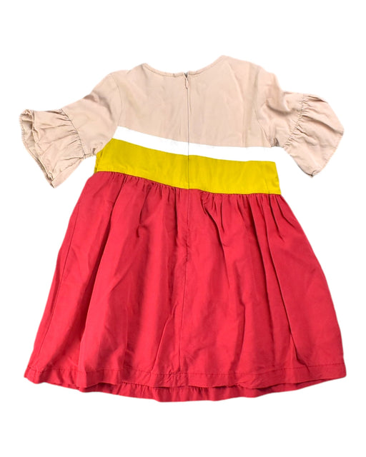 A Beige Long Sleeve Dresses from PONEY in size 5T for girl. (Front View)