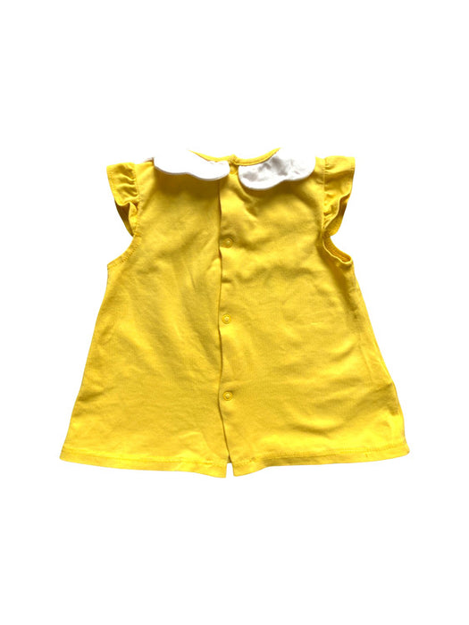 A Yellow Short Sleeve T Shirts from Mayoral in size 3-6M for girl. (Back View)