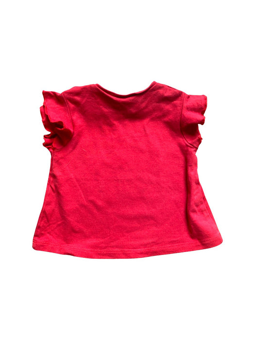 A Red Short Sleeve T Shirts from Mayoral in size 3-6M for girl. (Back View)