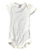 A White Short Sleeve Bodysuits from Petit Bateau in size 3-6M for girl. (Front View)