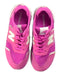 A Pink Sneakers from New Balance in size 7Y for girl. (Back View)