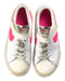 A White Sneakers from Nike in size 7Y for girl. (Back View)
