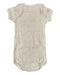 A White Short Sleeve Bodysuits from Petit Bateau in size 6-12M for girl. (Back View)